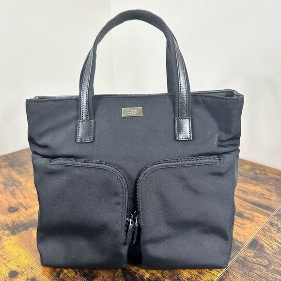 Gucci Vintage Nylon Tote Bag Black